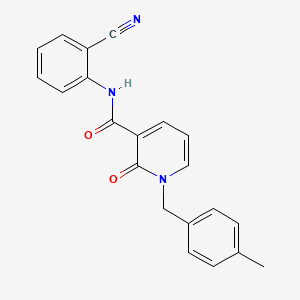 N-(2-cyanophenyl)-1-[(4-methylphenyl)methyl]-2-oxo-1,2-dihydropyridine-3-carboxamide - 946253-92-5