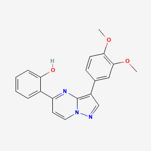 2-[3-(3,4-Dimethoxyphenyl)pyrazolo[1,5-a]pyrimidin-5-yl]benzenol - 866144-84-5