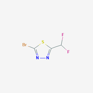2-Bromo-5-(difluoromethyl)-1,3,4-thiadiazole - 1340313-49-6