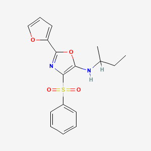 4-(benzenesulfonyl)-N-(butan-2-yl)-2-(furan-2-yl)-1,3-oxazol-5-amine - 862793-14-4