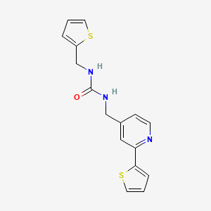1-((2-(Thiophen-2-yl)pyridin-4-yl)methyl)-3-(thiophen-2-ylmethyl)urea - 2034437-54-0