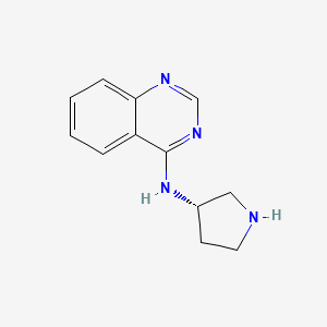 N-[(3S)-Pyrrolidin-3-yl]quinazolin-4-amine - 1389310-32-0