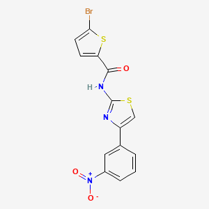 5-bromo-N-[4-(3-nitrophenyl)-1,3-thiazol-2-yl]thiophene-2-carboxamide - 391223-49-7
