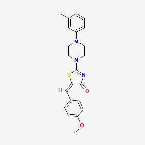 (5E)-5-(4-methoxybenzylidene)-2-[4-(3-methylphenyl)piperazin-1-yl]-1,3-thiazol-4(5H)-one - 405920-41-4