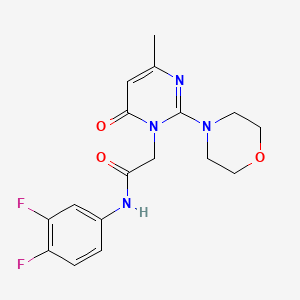 N-(3,4-difluorophenyl)-2-[4-methyl-2-(morpholin-4-yl)-6-oxo-1,6-dihydropyrimidin-1-yl]acetamide - 1251553-58-8