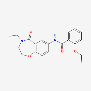 2-ethoxy-N-(4-ethyl-5-oxo-2,3,4,5-tetrahydro-1,4-benzoxazepin-7-yl)benzamide - 922001-21-6