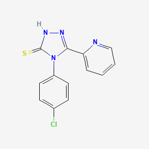 4-(4-chlorophenyl)-5-(pyridin-2-yl)-4H-1,2,4-triazole-3-thiol - 199111-95-0