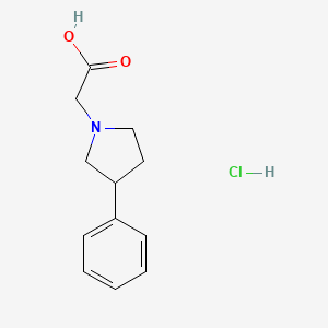 (3-Phenyl-1-pyrrolidinyl)acetic acid hydrochloride - 1586653-91-9