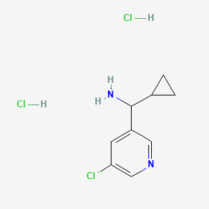 (5-Chloropyridin-3-yl)(cyclopropyl)methanamine dihydrochloride - 2197061-67-7