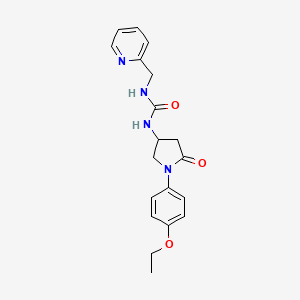 1-(1-(4-Ethoxyphenyl)-5-oxopyrrolidin-3-yl)-3-(pyridin-2-ylmethyl)urea - 894014-33-6