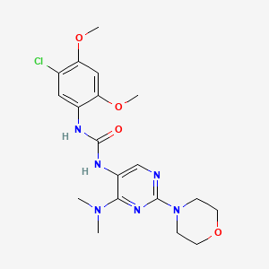 1-(5-Chloro-2,4-dimethoxyphenyl)-3-(4-(dimethylamino)-2-morpholinopyrimidin-5-yl)urea - 1797225-03-6