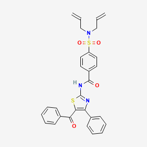 N-(5-benzoyl-4-phenylthiazol-2-yl)-4-(N,N-diallylsulfamoyl)benzamide - 361481-70-1