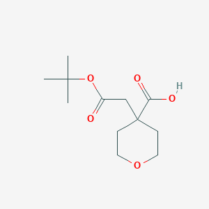 4-[2-(Tert-butoxy)-2-oxoethyl]oxane-4-carboxylic acid - 1955560-88-9