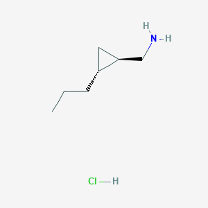 ((1R,2R)-2-Propylcyclopropyl)methanamine hydrochloride - 2227644-44-0