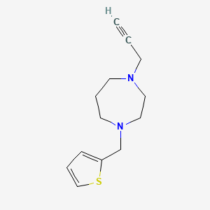 1-Prop-2-ynyl-4-(thiophen-2-ylmethyl)-1,4-diazepane - 1241160-07-5