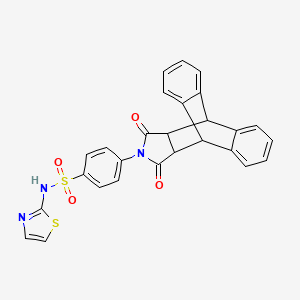 4-(12,14-dioxo-11,12,14,15-tetrahydro-9H-9,10-[3,4]epipyrroloanthracen-13(10H)-yl)-N-(thiazol-2-yl)benzenesulfonamide - 326004-45-9