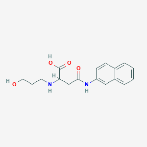 2-((3-Hydroxypropyl)amino)-4-(naphthalen-2-ylamino)-4-oxobutanoic acid - 1047683-23-7