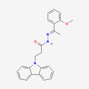 3-(9H-carbazol-9-yl)-N'-[(1E)-1-(2-methoxyphenyl)ethylidene]propanehydrazide - 452090-08-3
