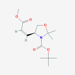 (S)-tert-Butyl 4-(3-methoxy-3-oxoprop-1-en-1-yl)-2,2-dimethyloxazolidine-3-carboxylate - 126587-36-8