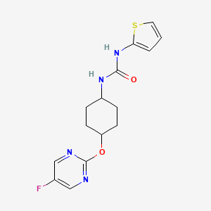 1-((1r,4r)-4-((5-Fluoropyrimidin-2-yl)oxy)cyclohexyl)-3-(thiophen-2-yl)urea - 2034496-45-0