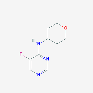 5-fluoro-N-(oxan-4-yl)pyrimidin-4-amine - 2320195-68-2