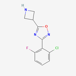 5-(Azetidin-3-yl)-3-(2-chloro-6-fluorophenyl)-1,2,4-oxadiazole - 1706462-19-2