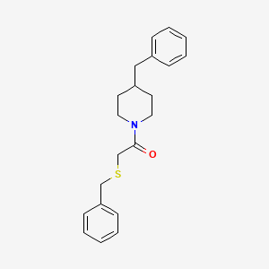 1-(4-benzylpiperidin-1-yl)-2-(benzylsulfanyl)ethan-1-one - 403833-82-9