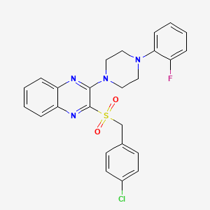 2-((4-Chlorobenzyl)sulfonyl)-3-(4-(2-fluorophenyl)piperazin-1-yl)quinoxaline - 1105248-46-1
