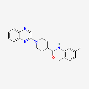 N-(2,5-dimethylphenyl)-1-(quinoxalin-2-yl)piperidine-4-carboxamide - 941923-90-6