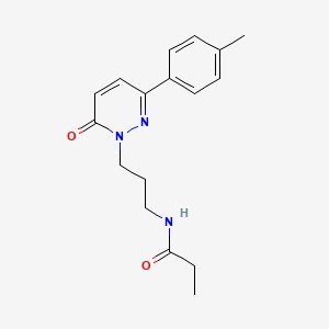 N-(3-(6-oxo-3-(p-tolyl)pyridazin-1(6H)-yl)propyl)propionamide - 1021120-43-3