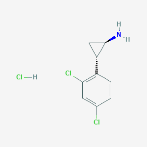 (1R,2S)-2-(2,4-dichlorophenyl)cyclopropan-1-amine hydrochloride - 1807901-49-0