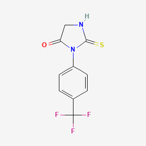 2-Sulfanylidene-3-[4-(trifluoromethyl)phenyl]imidazolidin-4-one - 338773-10-7