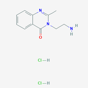 3-(2-Aminoethyl)-2-methyl-3,4-dihydroquinazolin-4-one dihydrochloride - 1803583-61-0
