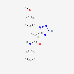 3-(4-methoxyphenyl)-N-(4-methylphenyl)-2-(2H-tetrazol-5-yl)propanamide - 483993-01-7