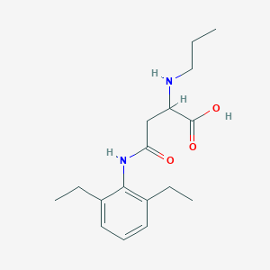 4-((2,6-Diethylphenyl)amino)-4-oxo-2-(propylamino)butanoic acid - 1047683-04-4
