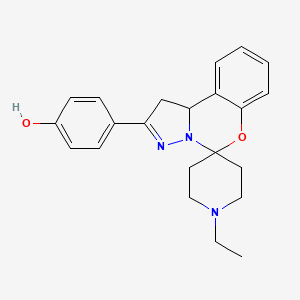 4-(1'-Ethyl-1,10b-dihydrospiro[benzo[e]pyrazolo[1,5-c][1,3]oxazine-5,4'-piperidin]-2-yl)phenol - 899983-70-1