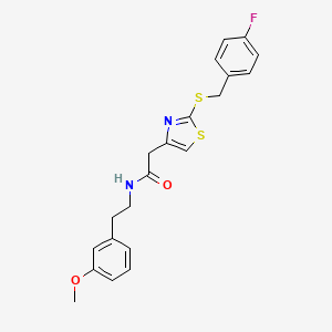 2-(2-((4-fluorobenzyl)thio)thiazol-4-yl)-N-(3-methoxyphenethyl)acetamide - 941984-63-0