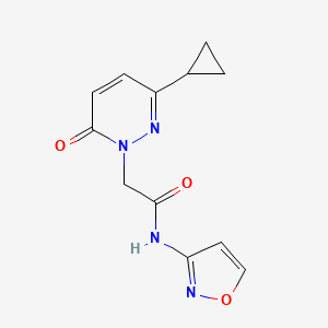 2-(3-cyclopropyl-6-oxopyridazin-1(6H)-yl)-N-(isoxazol-3-yl)acetamide - 2034267-77-9