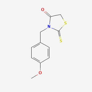 3-[(4-Methoxyphenyl)methyl]-2-sulfanylidene-1,3-thiazolidin-4-one - 34396-47-9