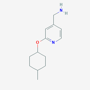 {2-[(4-Methylcyclohexyl)oxy]pyridin-4-YL}methanamine - 1016673-84-9