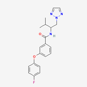 3-(4-fluorophenoxy)-N-(3-methyl-1-(2H-1,2,3-triazol-2-yl)butan-2-yl)benzamide - 2034267-24-6