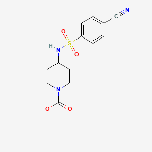 tert-Butyl 4-(4-cyanobenzenesulfonylamino)piperidine-1-carboxylate - 1286265-85-7