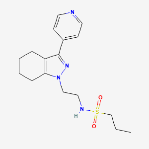 N-(2-(3-(pyridin-4-yl)-4,5,6,7-tetrahydro-1H-indazol-1-yl)ethyl)propane-1-sulfonamide - 1797715-58-2
