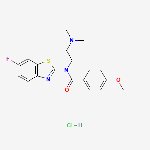N-(2-(dimethylamino)ethyl)-4-ethoxy-N-(6-fluorobenzo[d]thiazol-2-yl)benzamide hydrochloride - 1215478-30-0