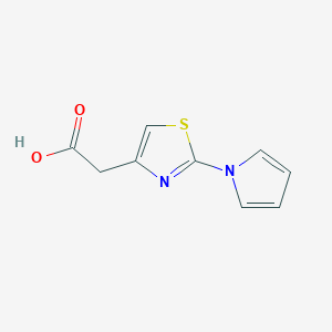 [2-(1H-pyrrol-1-yl)-1,3-thiazol-4-yl]acetic acid - 383142-84-5
