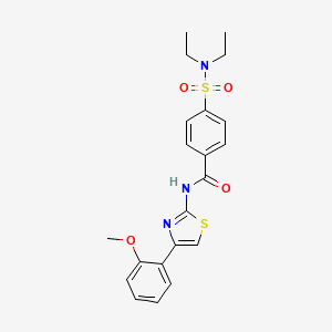4-(diethylsulfamoyl)-N-[4-(2-methoxyphenyl)-1,3-thiazol-2-yl]benzamide - 330675-51-9