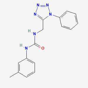 1-((1-phenyl-1H-tetrazol-5-yl)methyl)-3-(m-tolyl)urea - 1005306-93-3