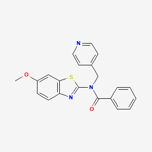 N-(6-methoxybenzo[d]thiazol-2-yl)-N-(pyridin-4-ylmethyl)benzamide - 941994-42-9