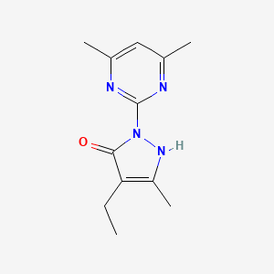 1-(4,6-dimethylpyrimidin-2-yl)-4-ethyl-3-methyl-1H-pyrazol-5-ol - 955554-21-9