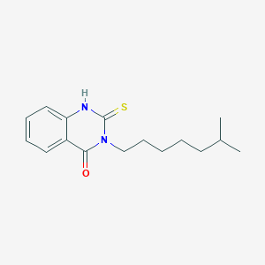 3-(6-Methylheptyl)-2-sulfanyl-3,4-dihydroquinazolin-4-one - 571149-45-6